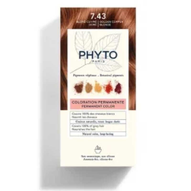 PHYTO COLORATION 7.43 BLOND CUIVRE DORE