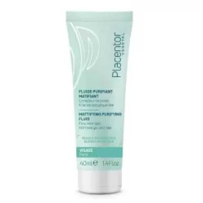 Placentor Fluide Purifiant Matifiant "peaux mixtes a grasses" 40ml