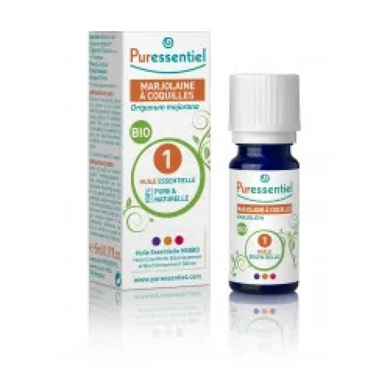 PURESSENTIEL HUILE ESSENTIELLE MARJOLAINE A COQUILLE BIO* - 5 ML