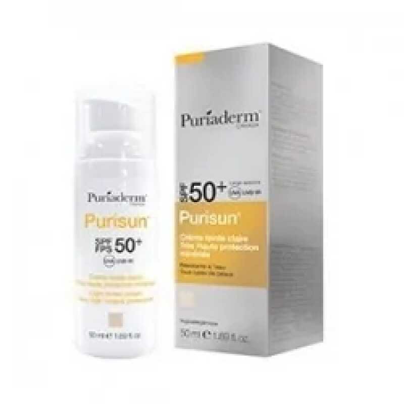 Puriaderm Purisun creme Solaire Teintee Claire SPF50+ (50ml)