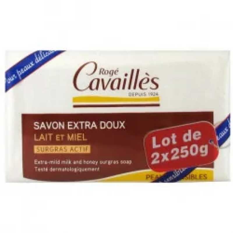 ROGE CAVAILLES SAVON PARFUME LAIT ET MIEL 250G X2