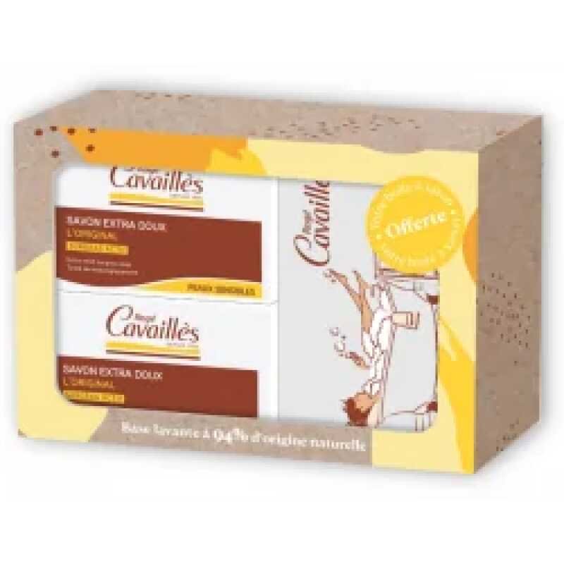 ROGE CAVAILLES SAVON SURGRAS EXTRA DOUX 250G X2 + BOITE OFFERTE