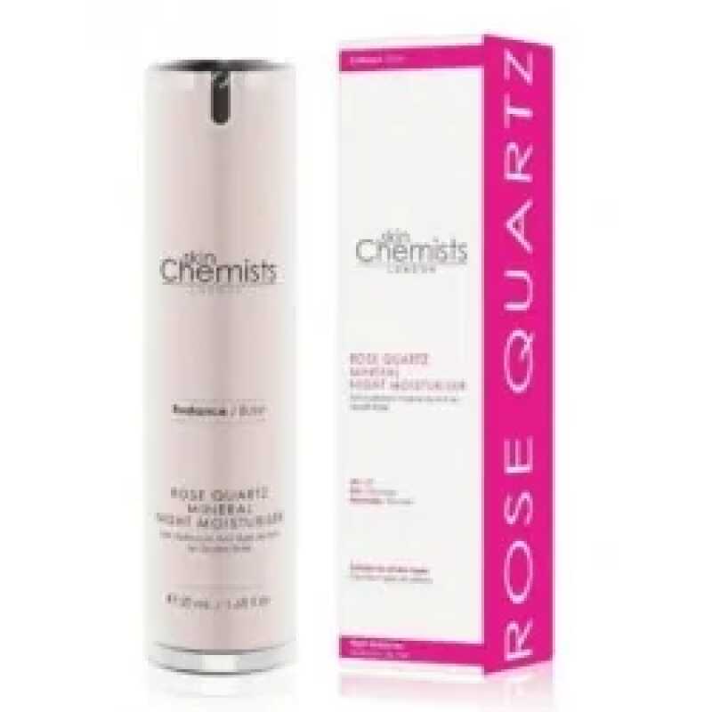 SkinChemists Soin Hydratant Anti-Age De Nuit Au Quartz Rose 50ml