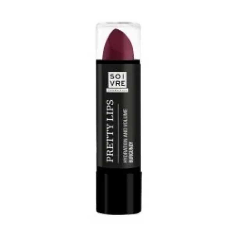 SOIVRE PRETTY LIPS BURGUNDY 3.5g (GLOSS) «MAUVE FONCE» «water proof»