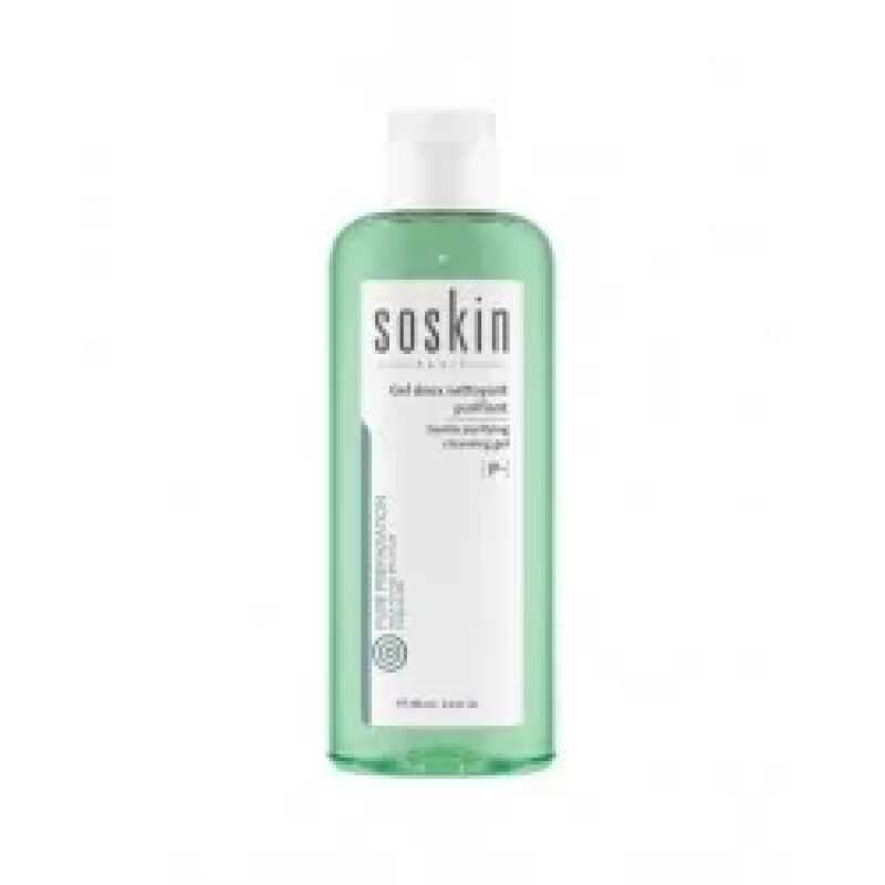 SOSKIN GEL NETTOYANT PURIFIANT 250ML PEAUX MIXTES OU GRASSES