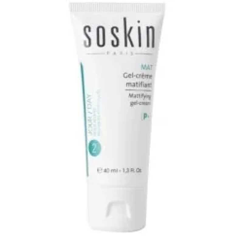 SOSKIN PURIFIANT+ GEL-CREME MATIFIANT 40ml Peaux Mixtes A Grasses