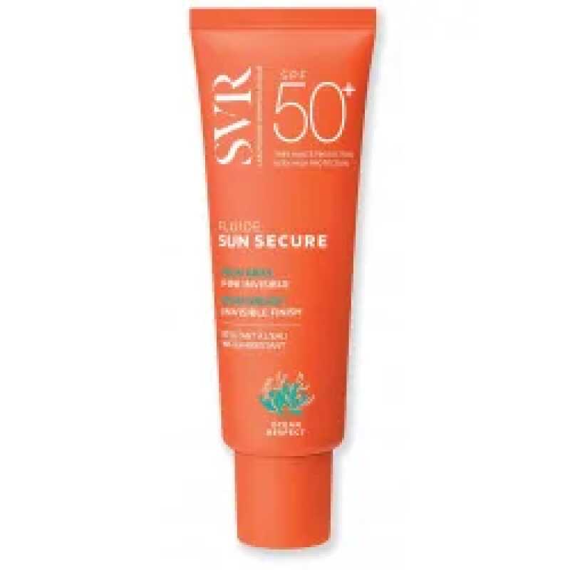 Svr solaire sun secure fluide peaux hypersensibles au soleil spf50+ 50ml