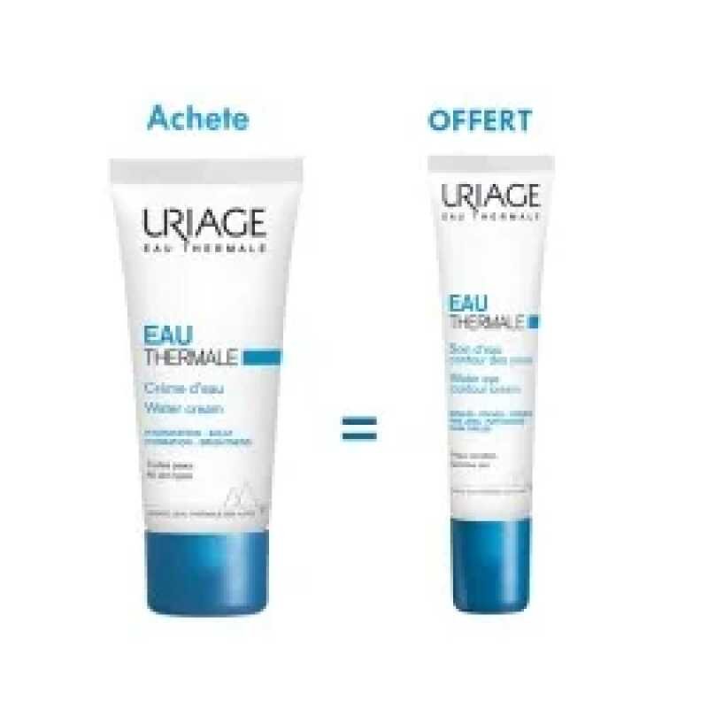 URIAGE EAU THERMALE CREME D’EAU LEGERE 40ML Achete +  EAU THERMALE SOIN D'EAU CONTOUR DES YEUX 15ML Offert
