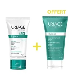 uriage-hyseac-fluide-spf-50-50ml-achete-hyseac-gel-nettoyant-50ml-offert.webp URIAGE HYSEAC FLUIDE SPF 50+ 50ml Achete + HYSEAC GEL NETTOYANT 50ML OFFERT – Image 1