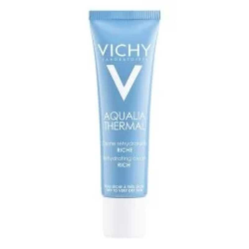 VICHY AQUALIA THERMAL RICHE TUBE 30ml Hydrate, Apaise Et Fortifie Votre Peau Deshydratee Pendant 48h