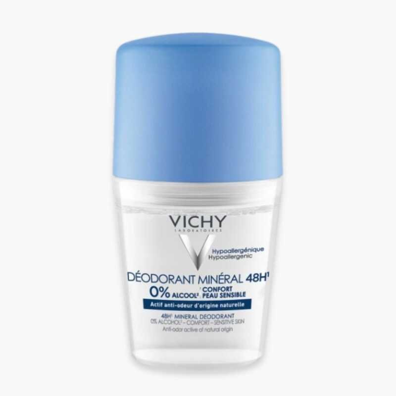 VICHY – Déodorant Roll-On Minéral Confort Peau Sensible 48h – 50ml