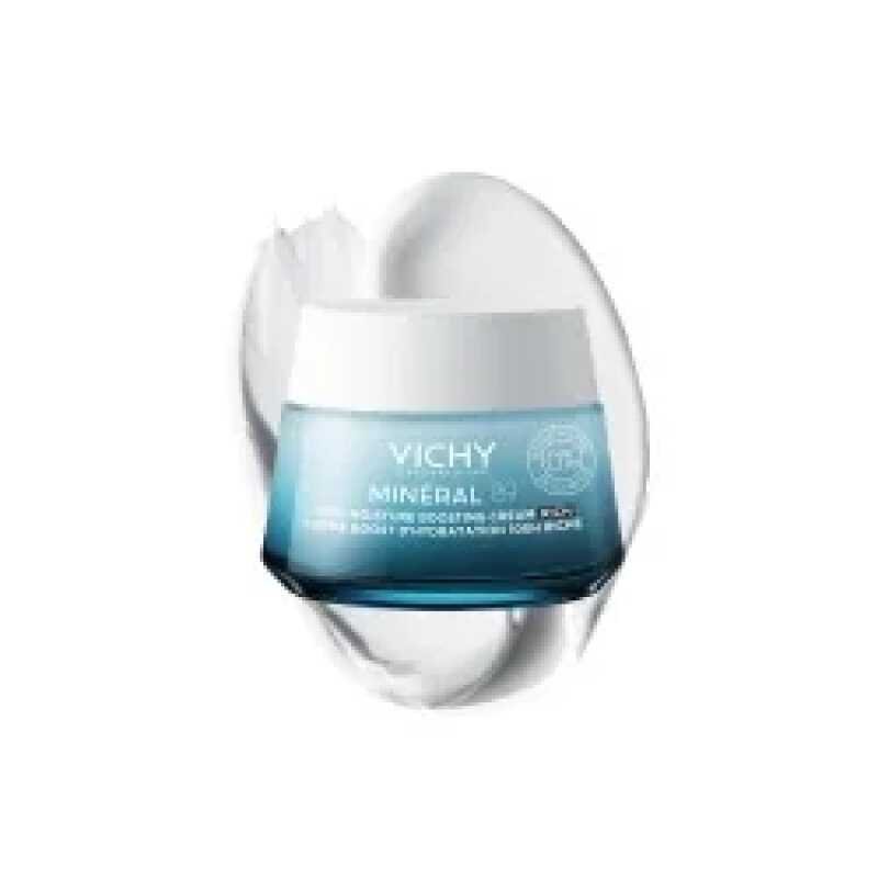 VICHY MINERAL 89 CREME RICHE BOOST D’HYDRATATION 100H SANS PARFUM 50ml